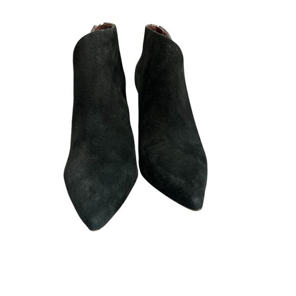 Enzo Angiolini Ruthely Black Suede Pointy Toe Boots Booties Sz 8.5 - Picture 5 of 7